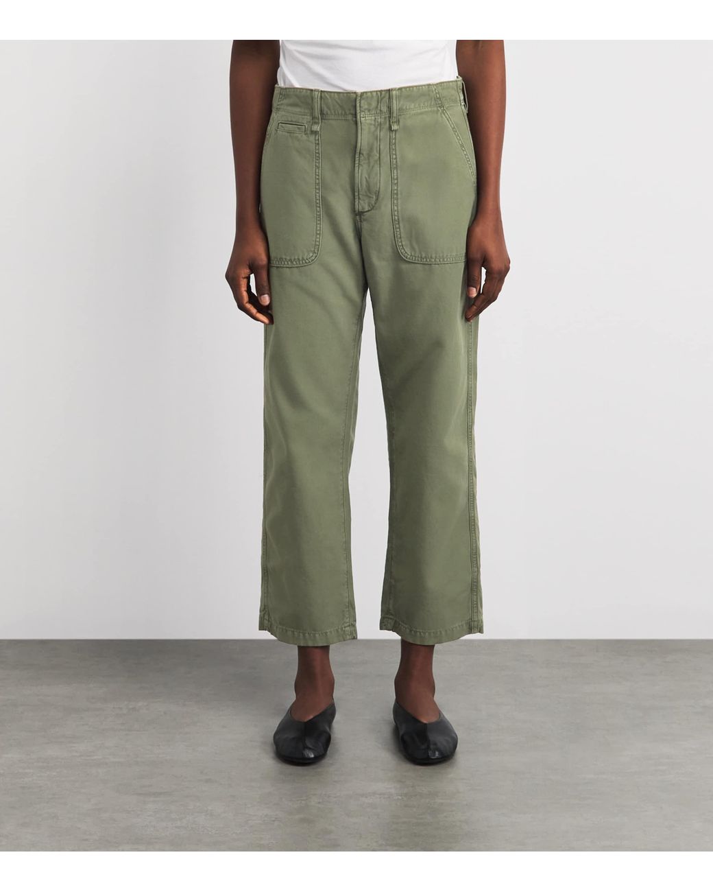 Citizens of Humanity Green Cotton Winslow Utility Trousers