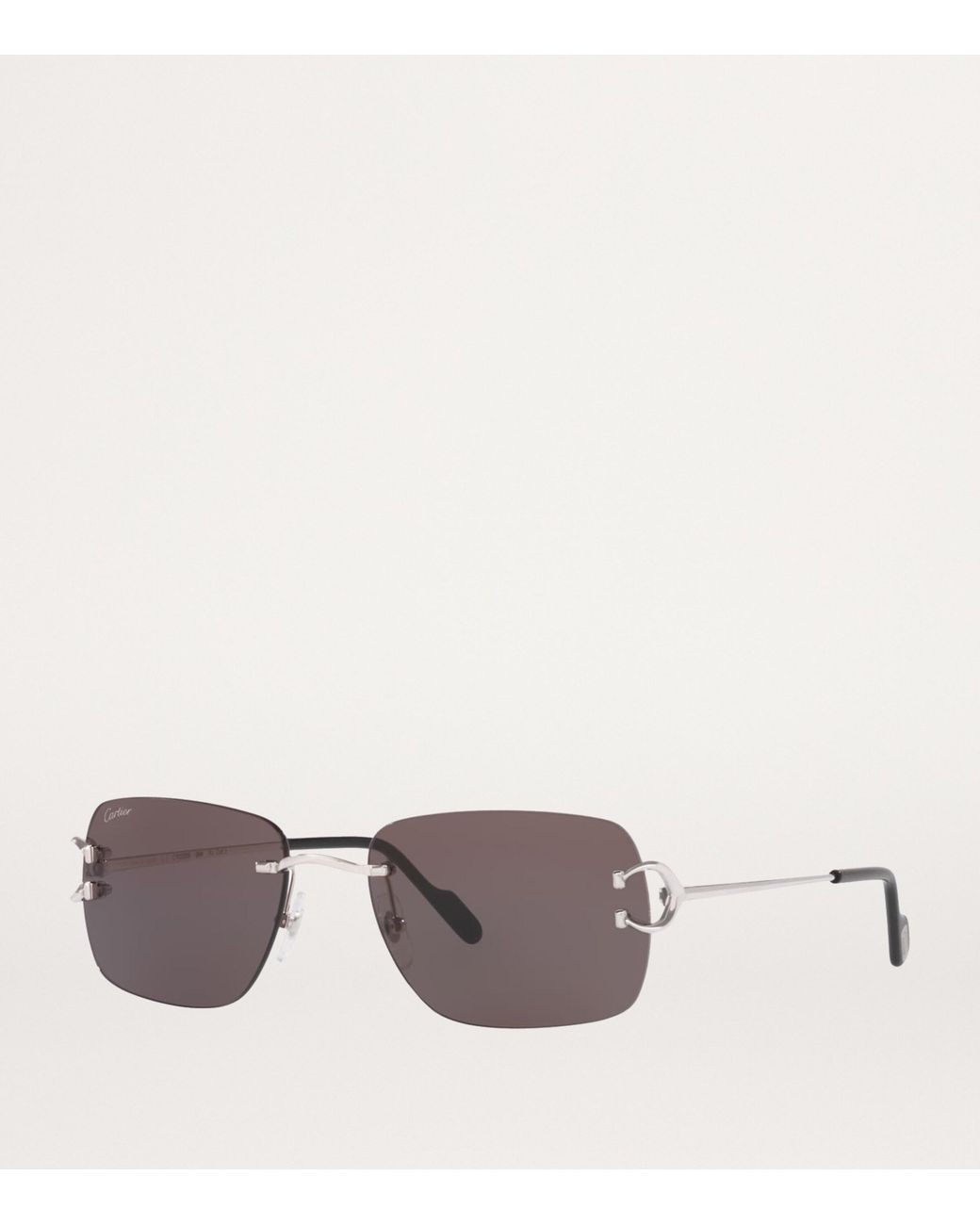 Cartier Gray Rectangular Sunglasses for men