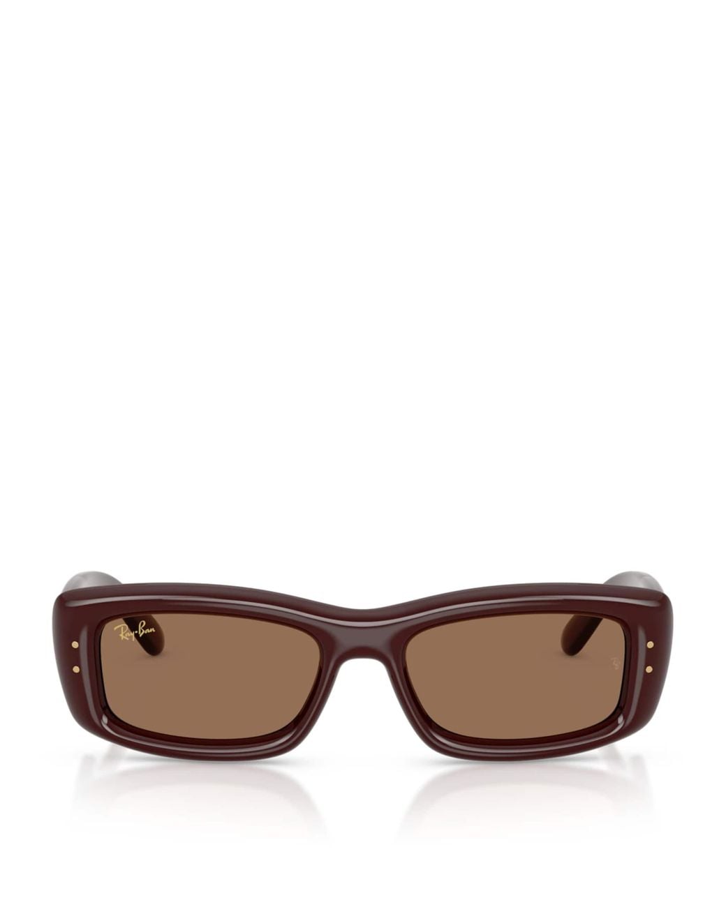 Ray-Ban Brown Kiliane Puffer Rectangle Sunglasses