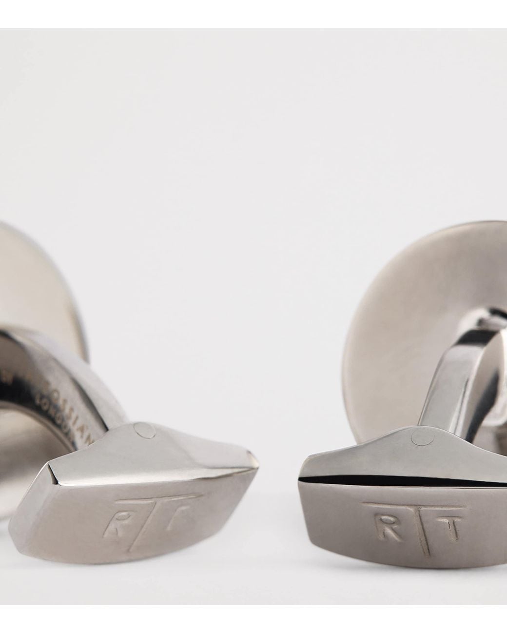 Tateossian Green Palladium-Plated Trinity Cufflinks for men