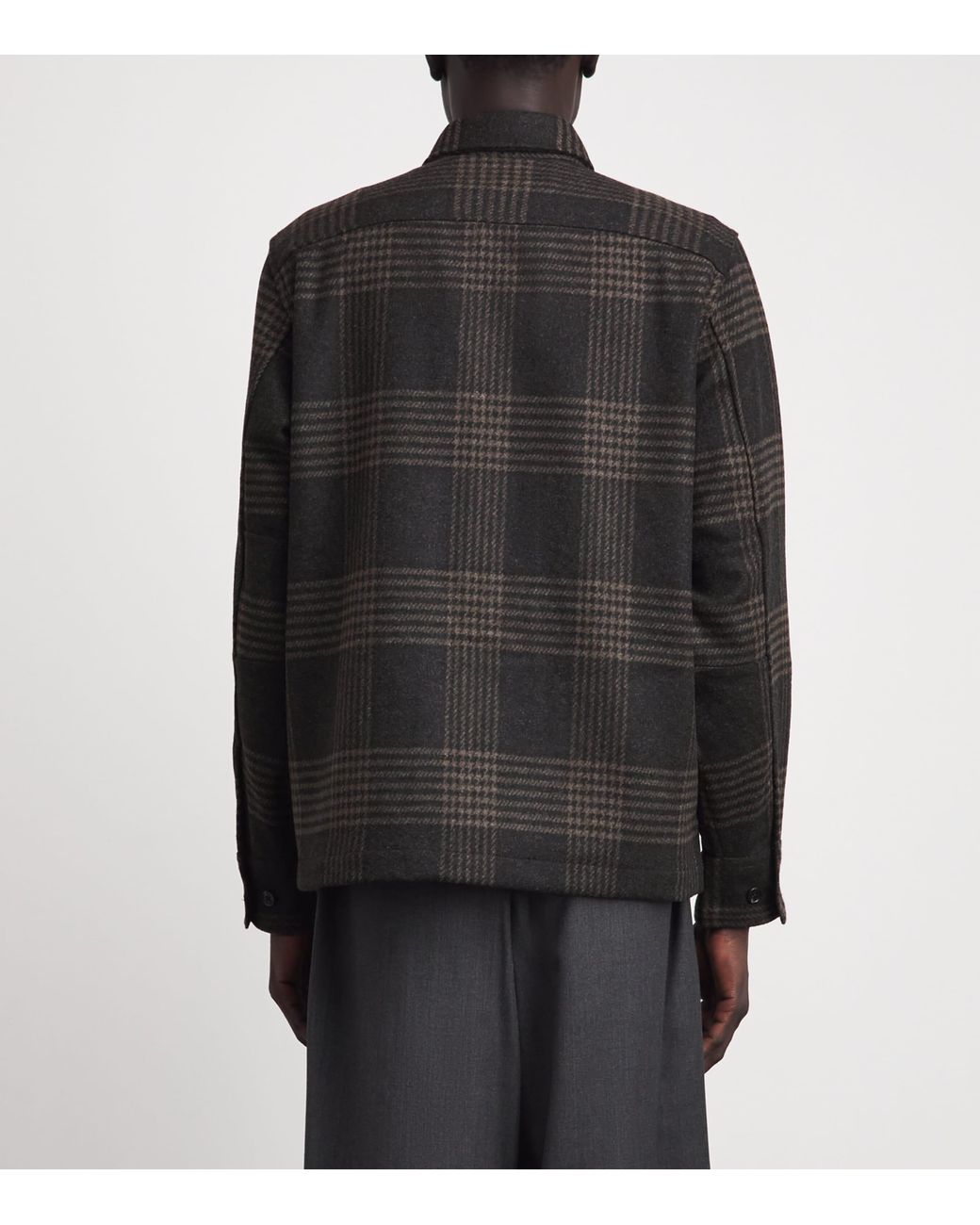 Rag & Bone Black Wool-Blend Austin Check Jacket for men