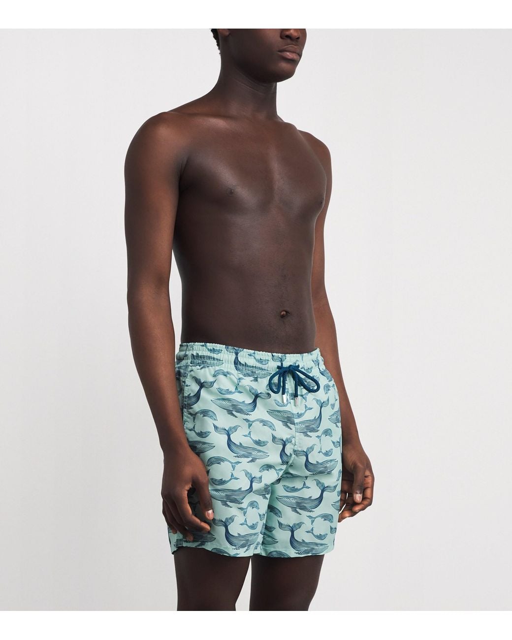 Vilebrequin Blue Whale Print Moorea Swim Shorts for men