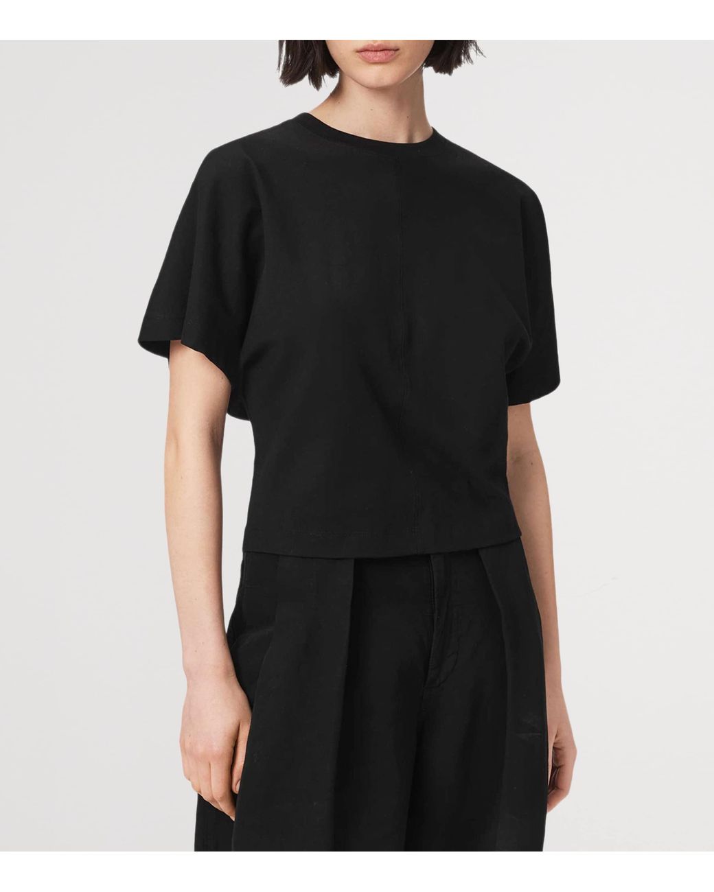 AllSaints Black Organic Cotton Eden Artia T-Shirt