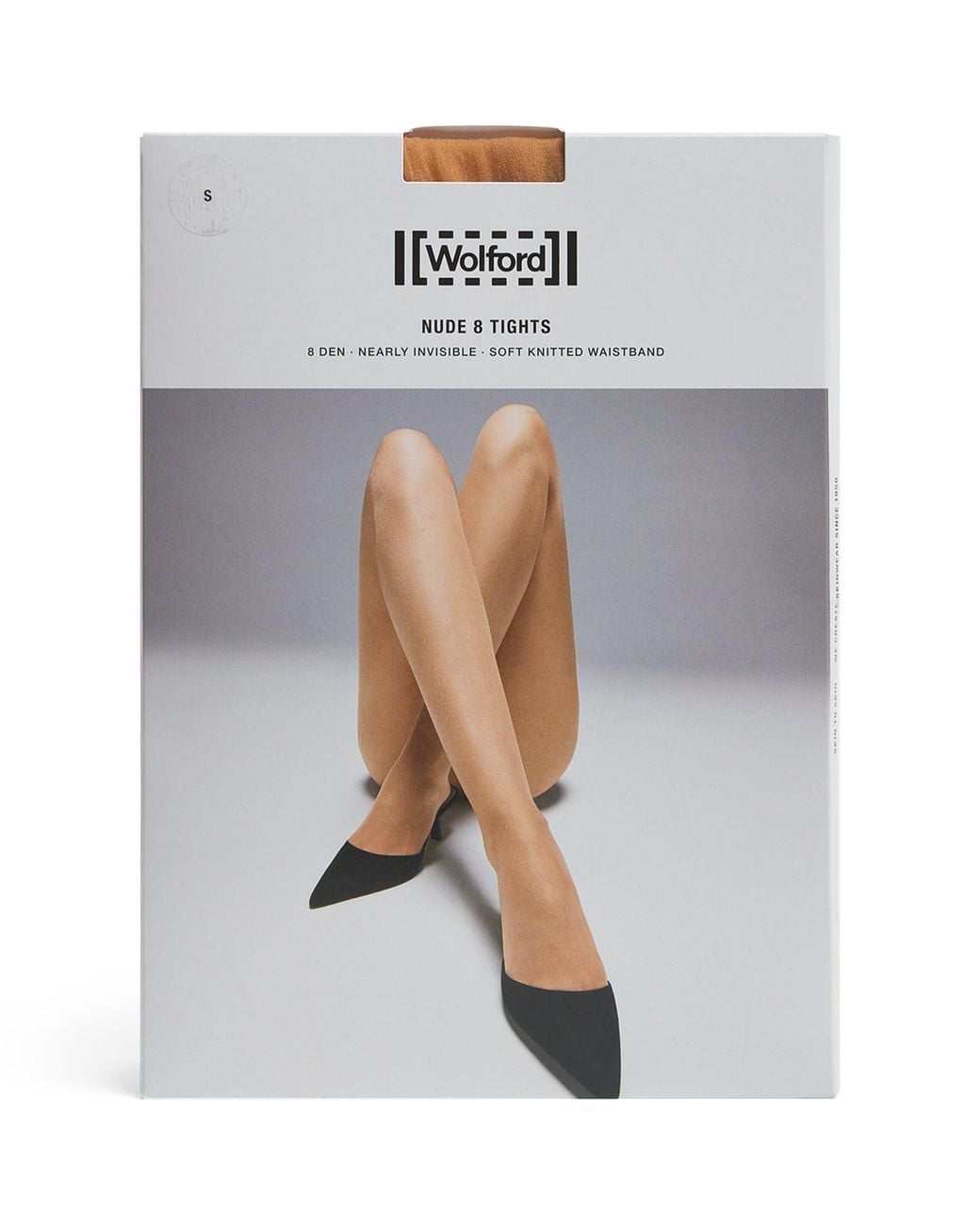 Wolford White Nude 8 Tights