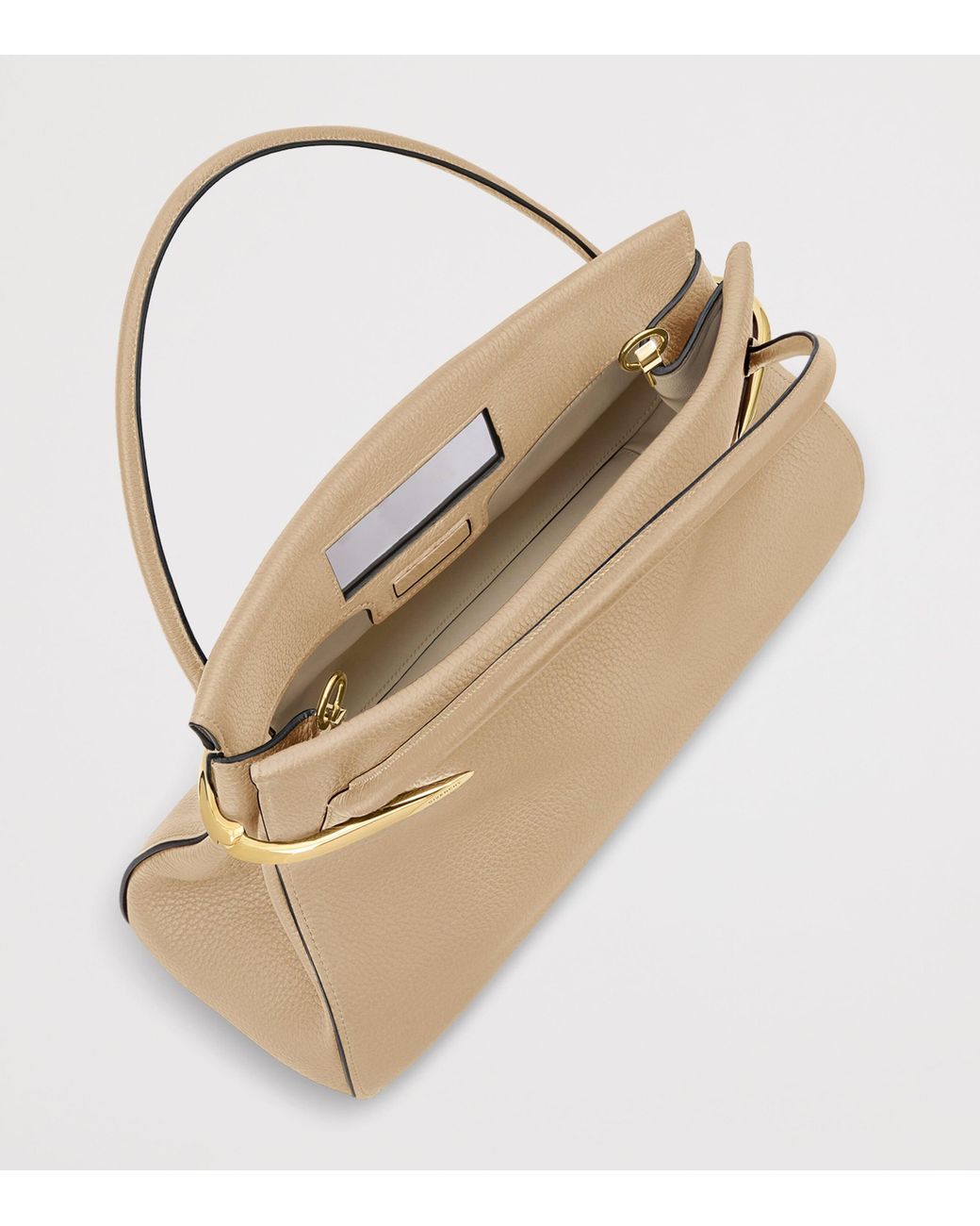 Givenchy Natural Medium Leather Pinch Top-Handle Bag