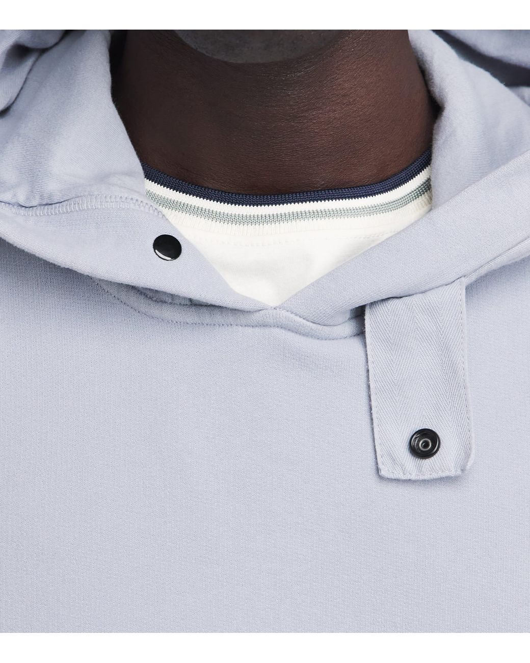 Stone Island Blue Organic Cotton Compass Hoodie for men