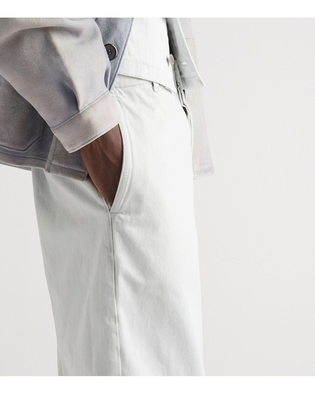 Prada White Straight-Leg Jeans for men