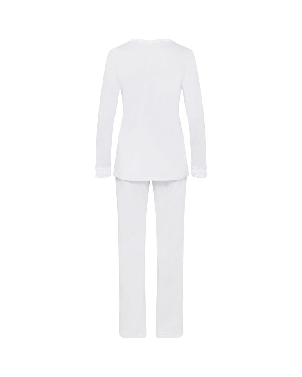 Hanro White Cotton Moments Pyjama Set
