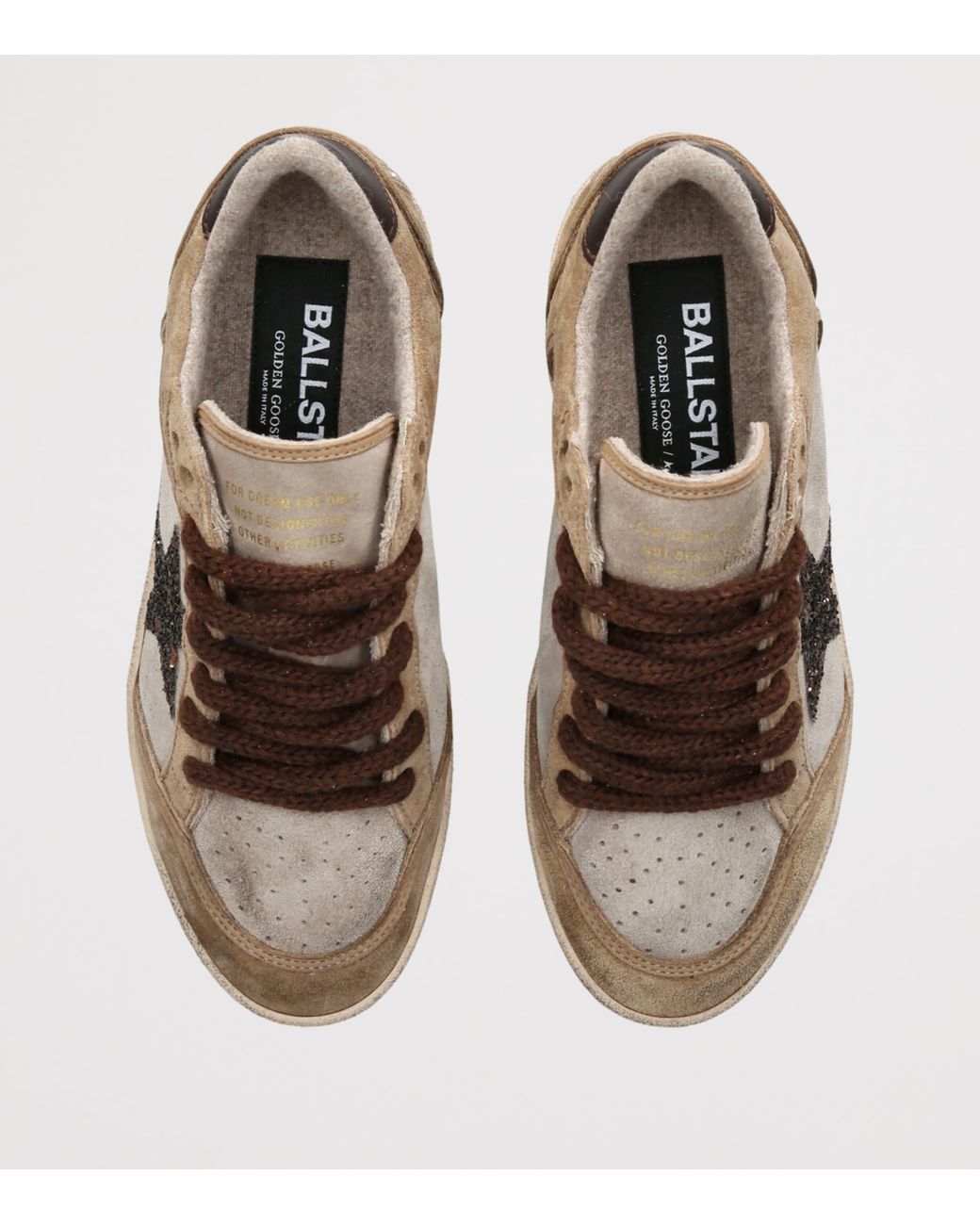 Golden Goose Deluxe Brand Brown Suede Ball Star Sneakers