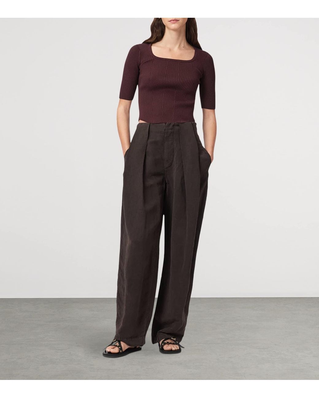 AllSaints Purple Cruz Hally Top