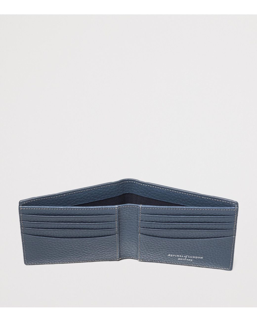 Aspinal Red Leather Union Jack Bifold Wallet for men