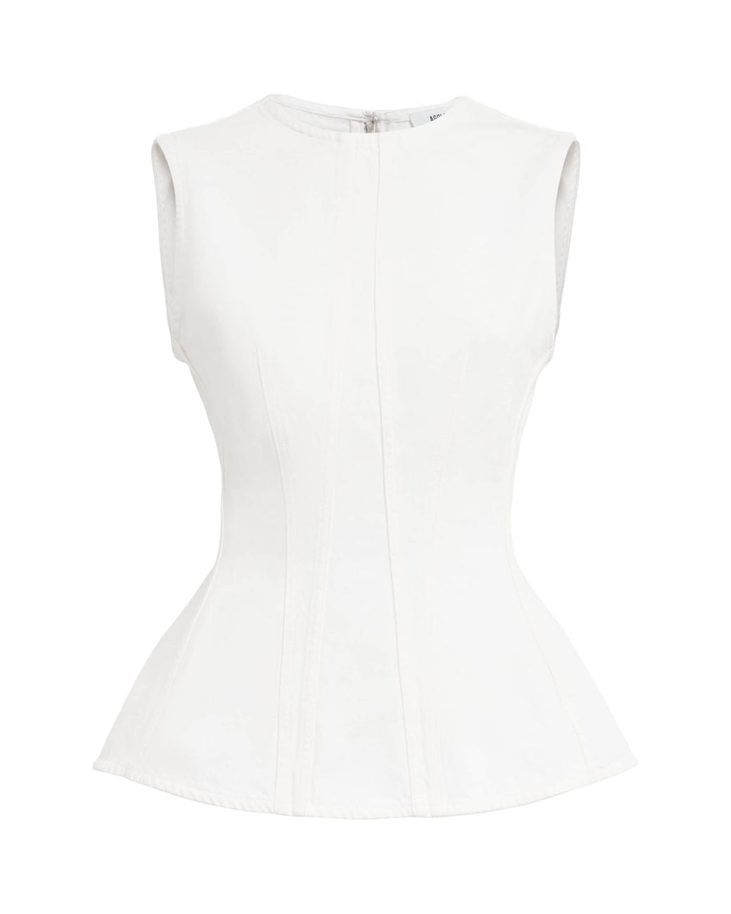 Agolde White Denim Corbin Blouse