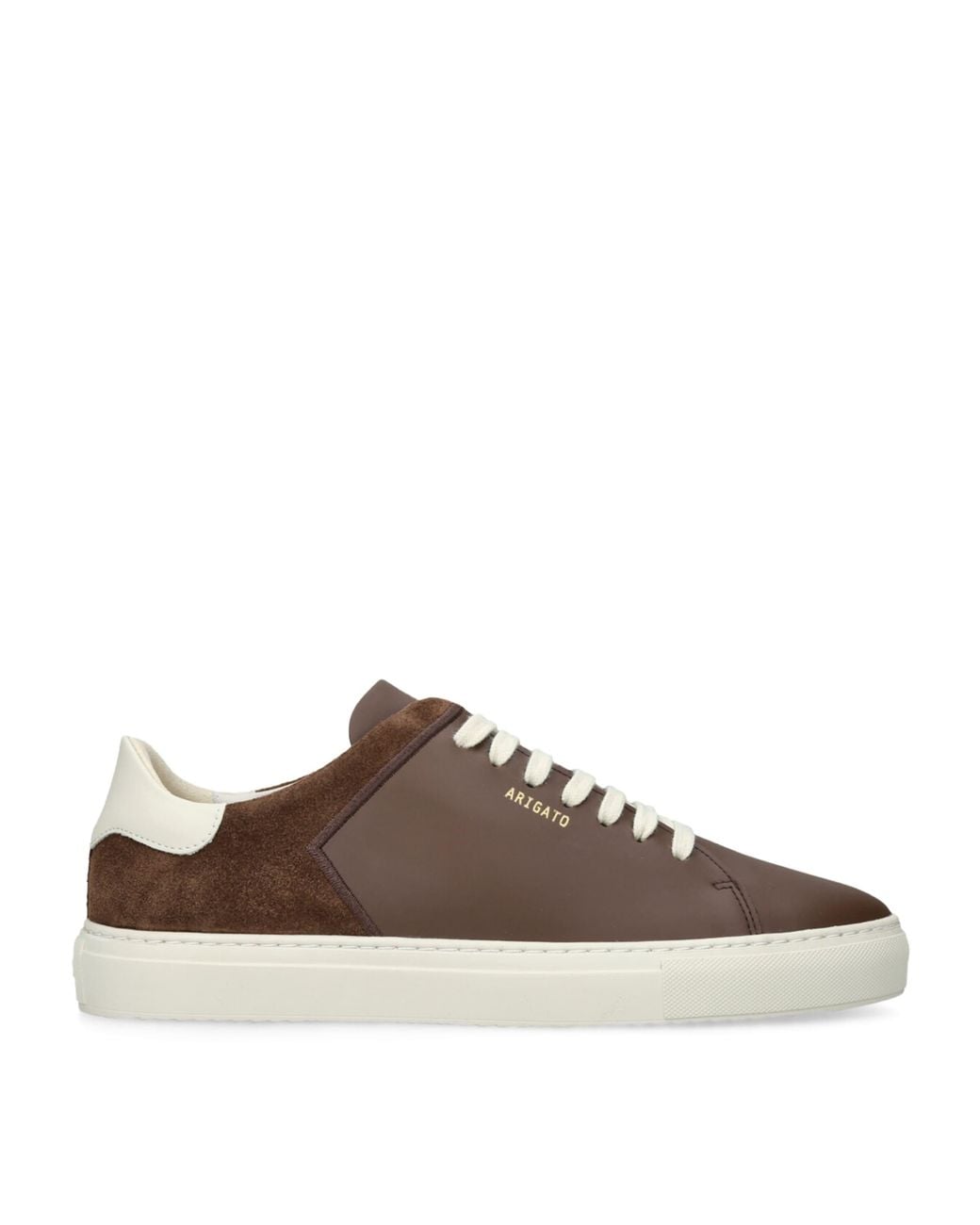 Axel Arigato Brown Leather-Suede Clean 90 Split Sneakers for men