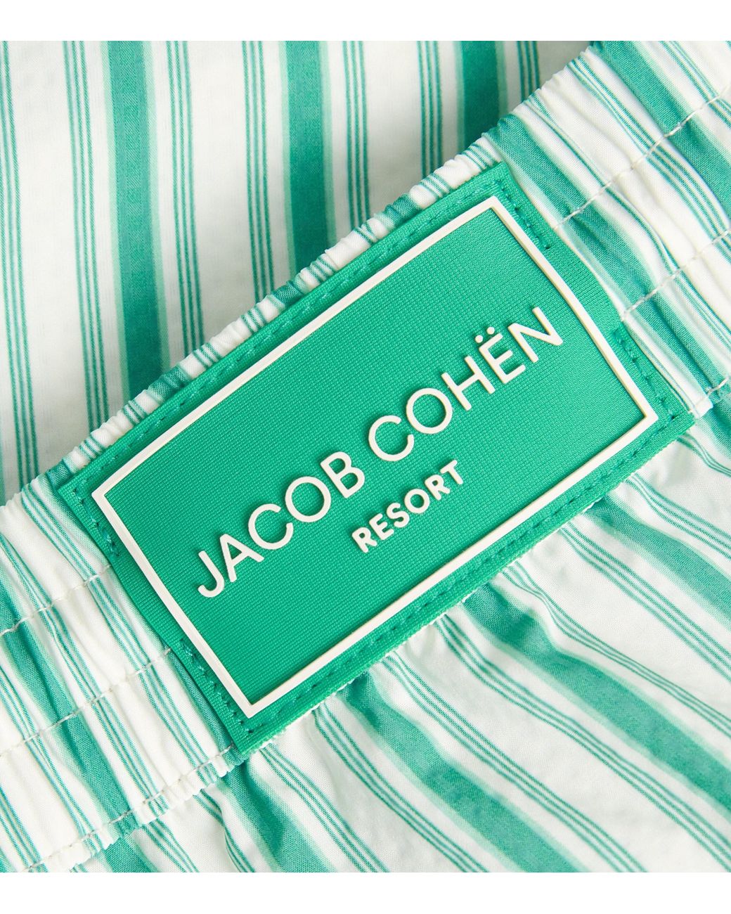 Jacob Cohen Green Stripe Swim Shorts for men