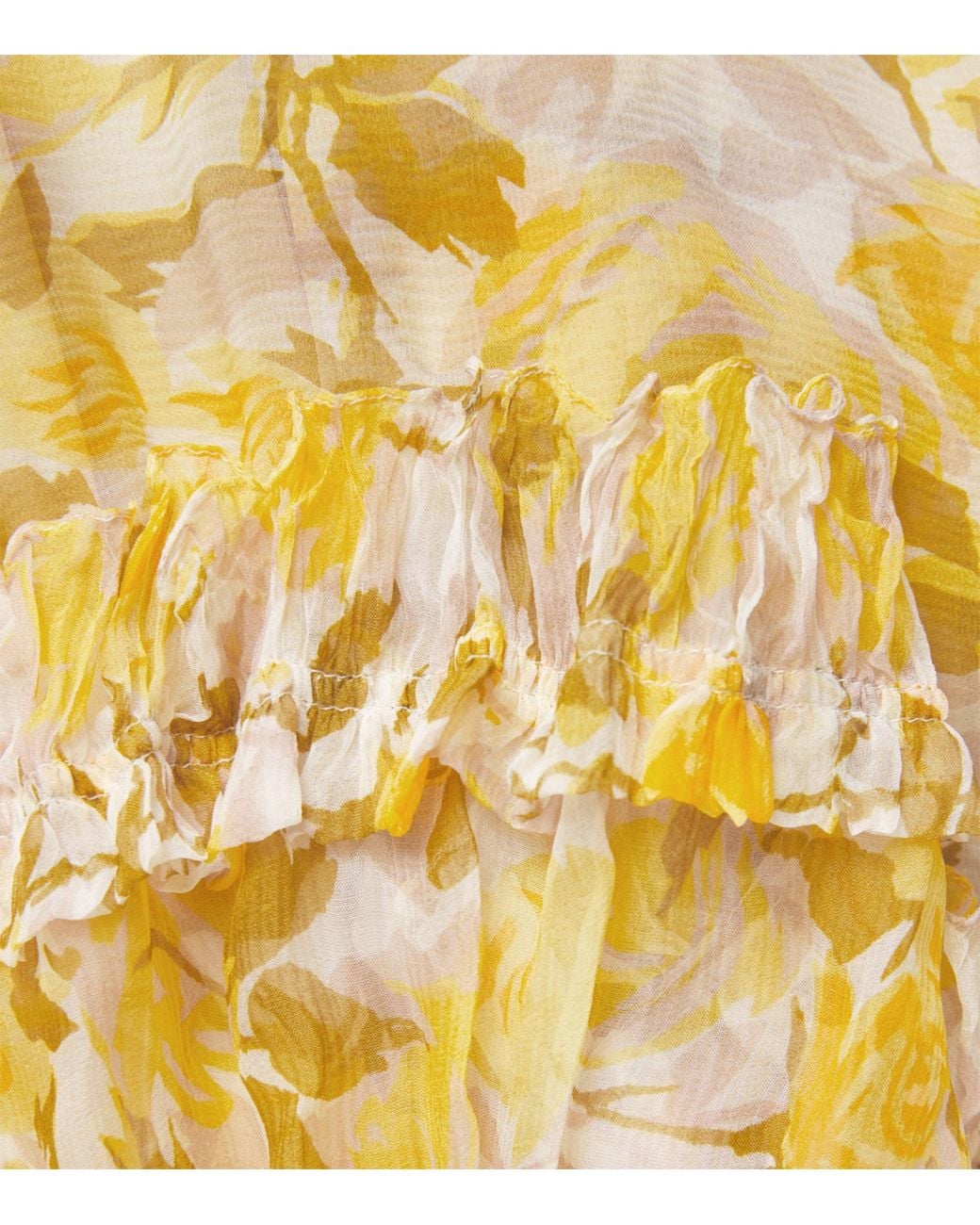 Chloé Metallic Silk Tiered Maxi Dress