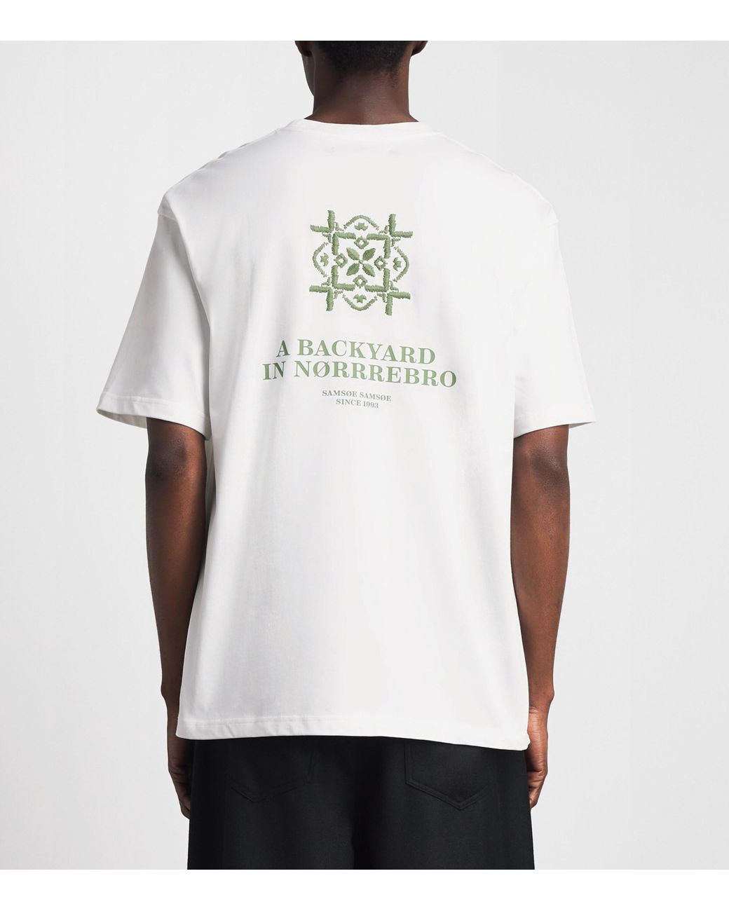 Samsøe & Samsøe White Organic Cotton Sajes T-Shirt for men