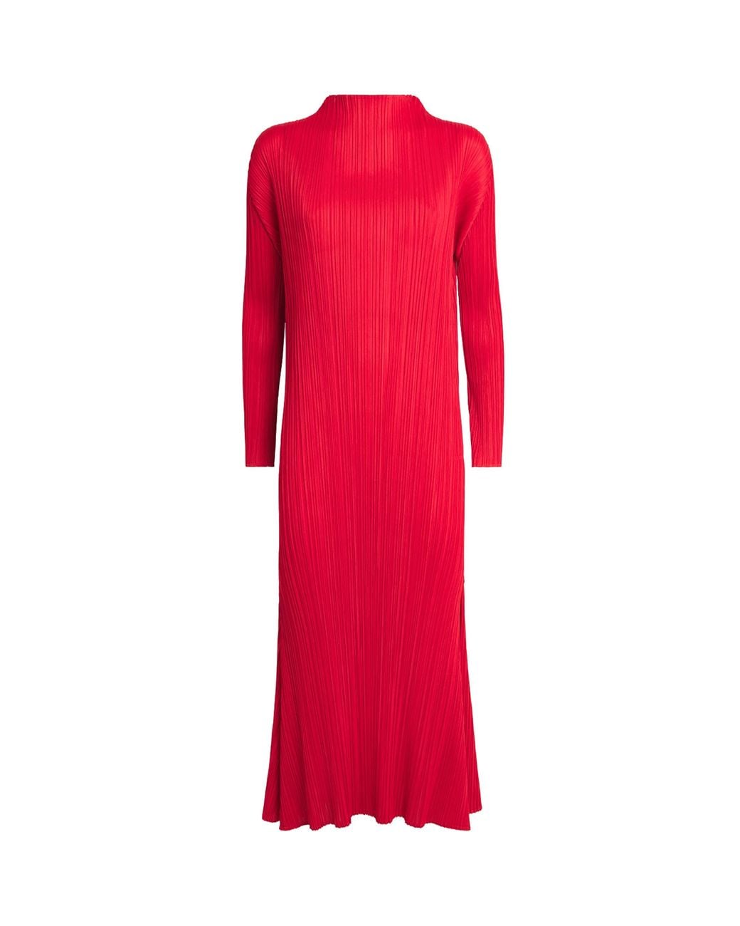 issey miyake red dress Dress woman Pleats Please Issey Miyake