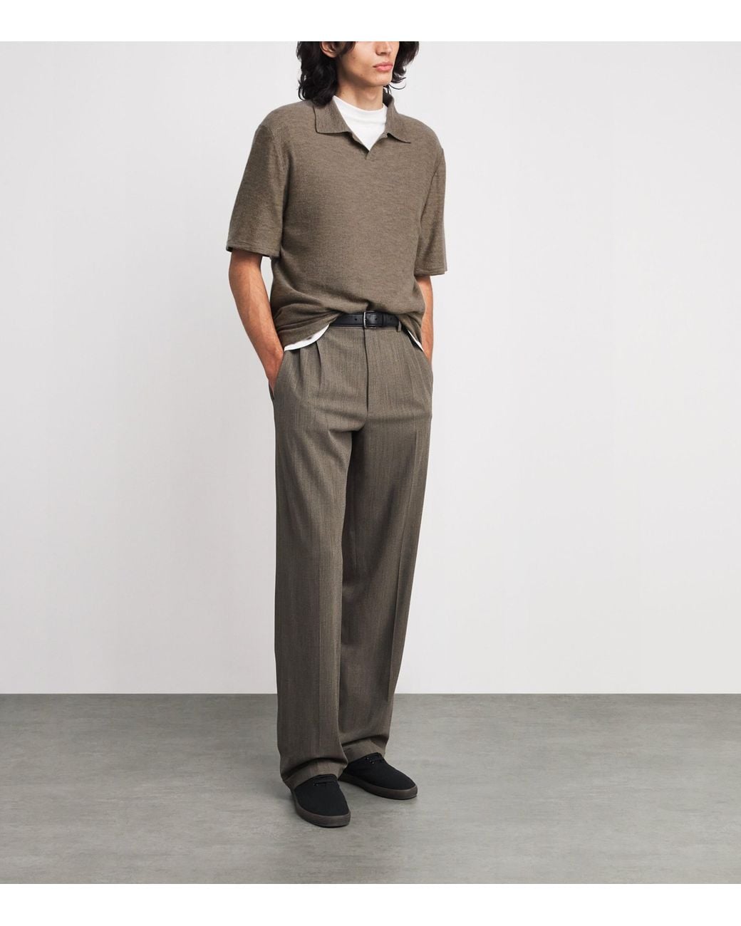 The Row Brown Morand Cashmere Top for men