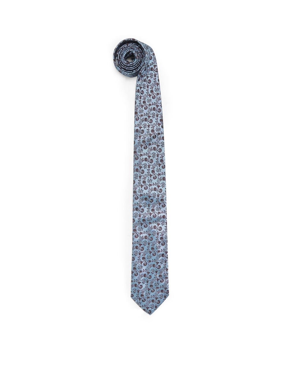 Harrods Blue Silk Jacquard Tie for men