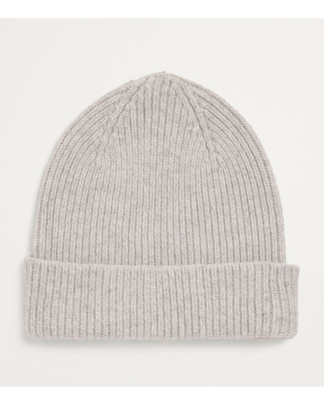 Le Bonnet Gray Ribbed Classic Beanie for men