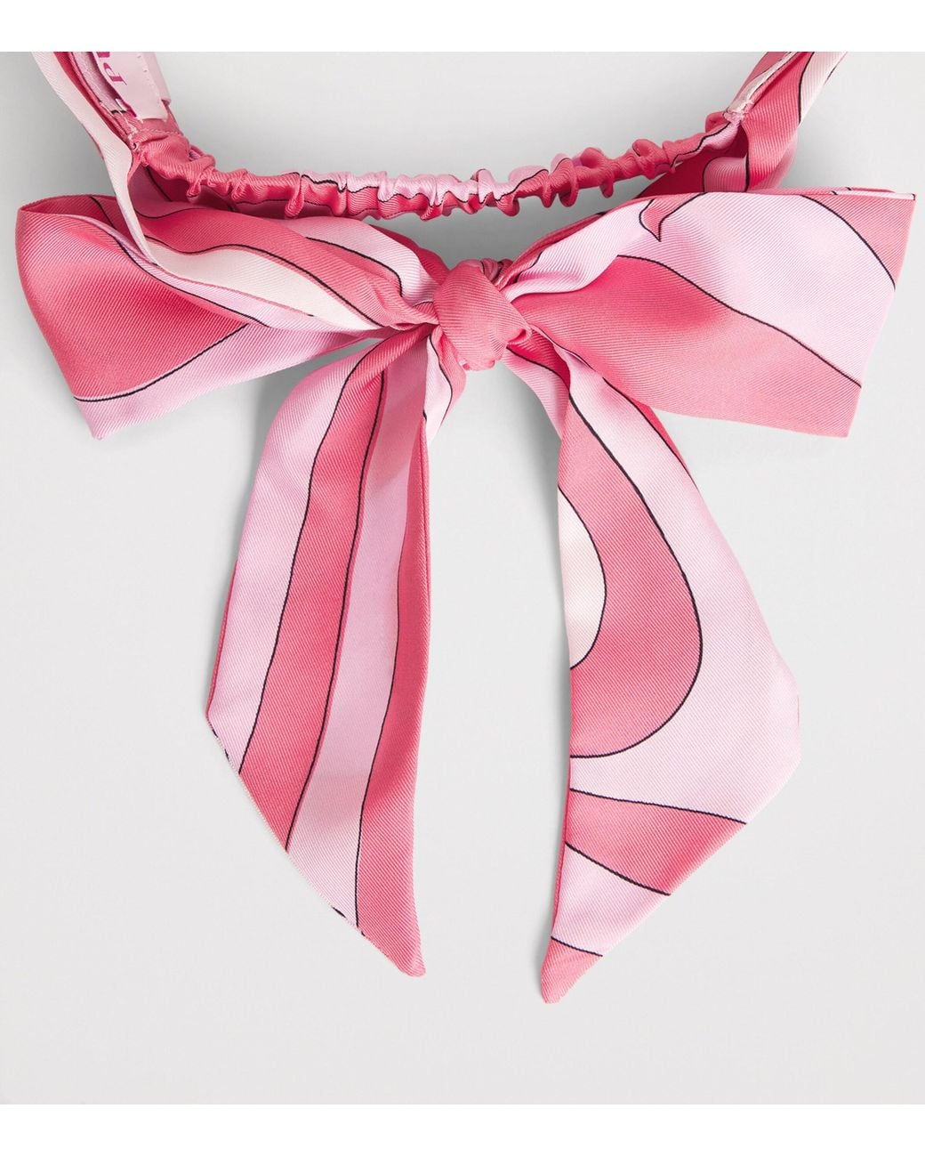 Emilio Pucci Pink Silk Printed Visor Cap