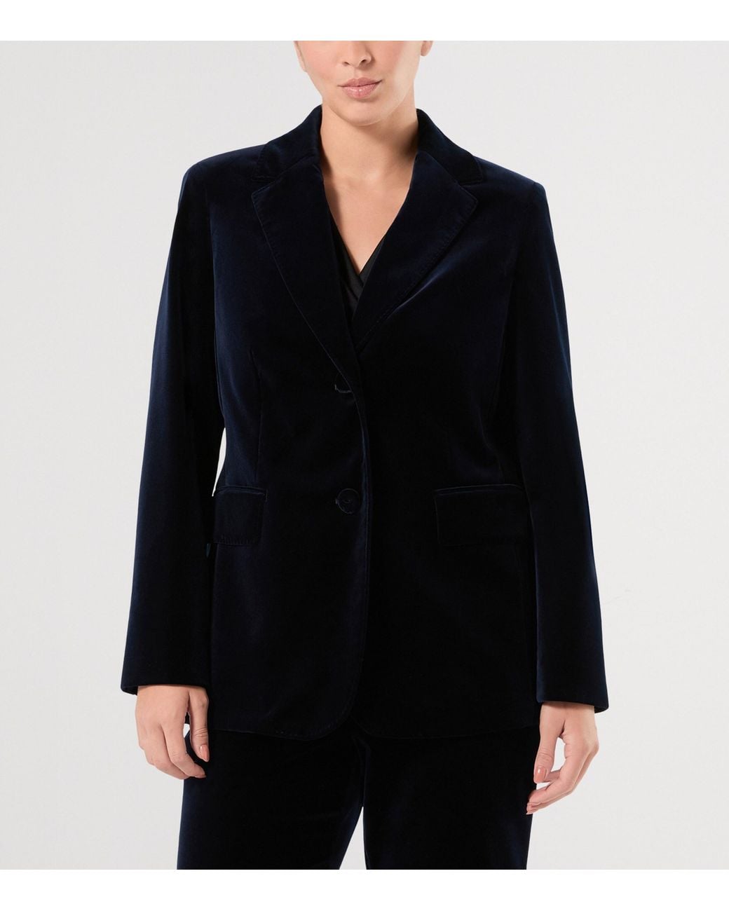 Marina Rinaldi Black Velvet Blazer