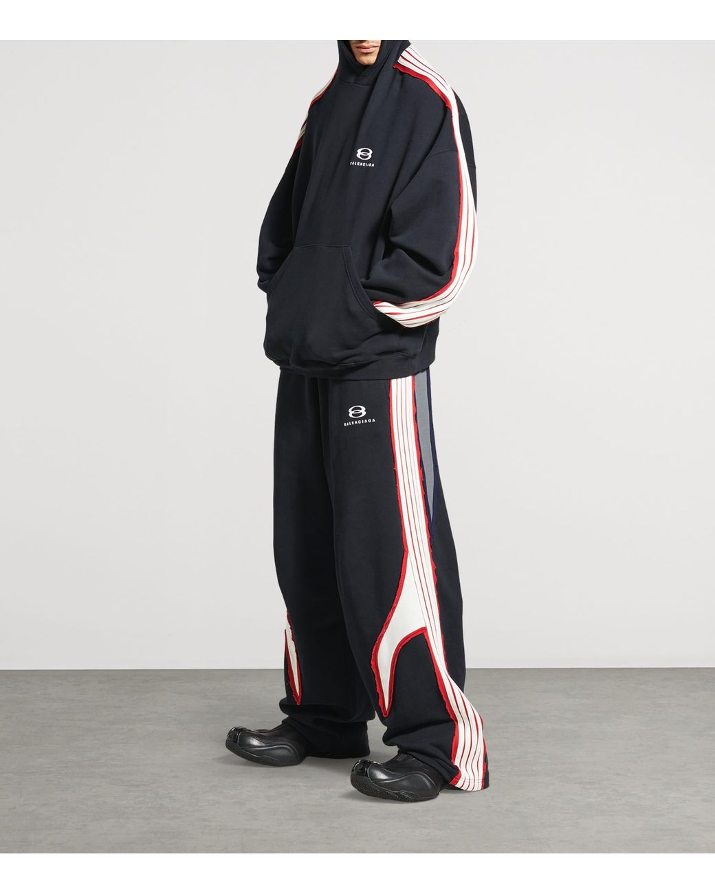 Balenciaga Unity Sports Icon Large Hoodie in Blue for Men | Lyst