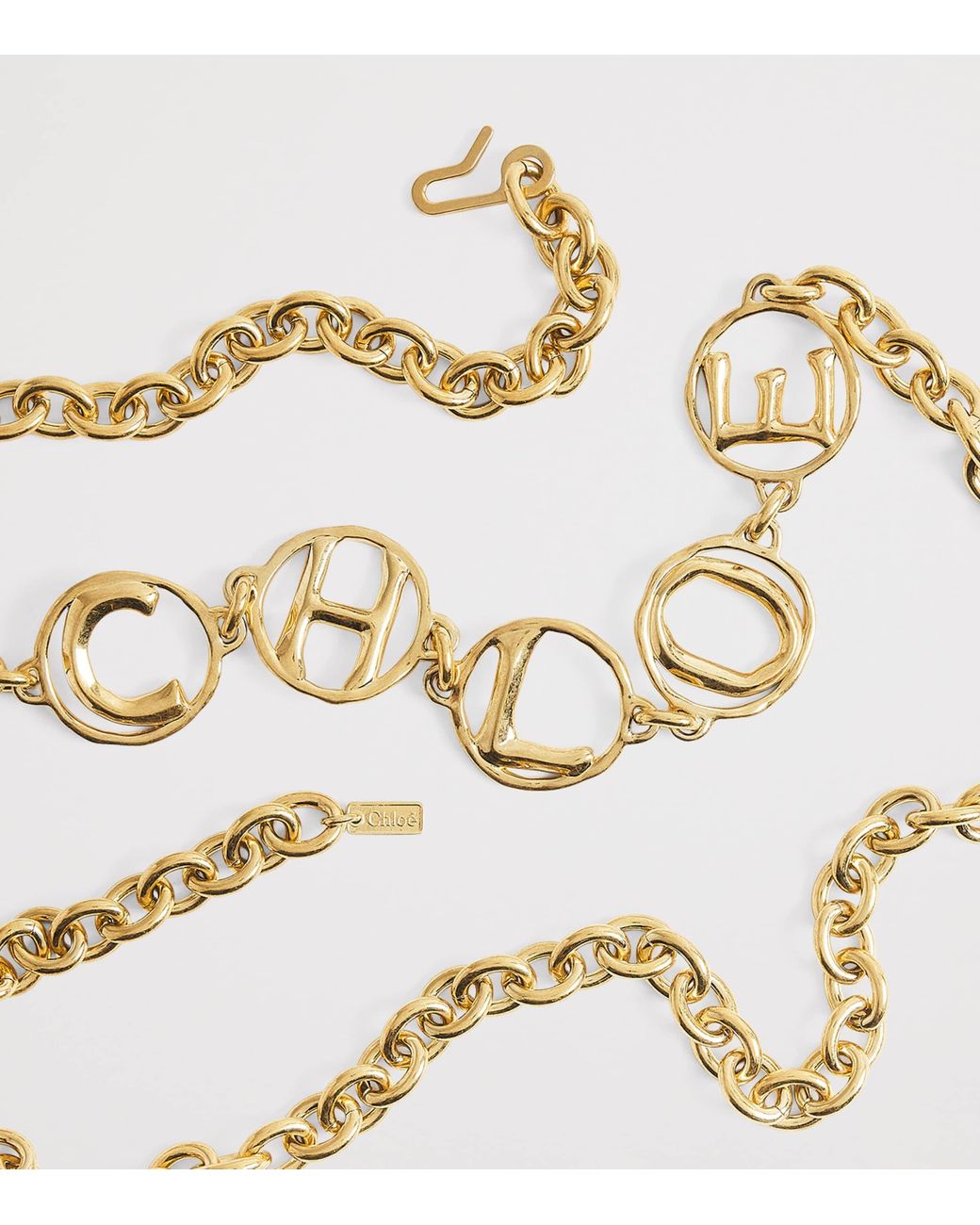 Chloé Metallic Script Jewellery Belt
