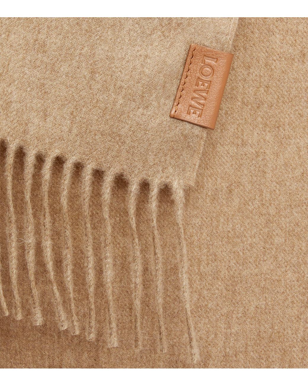 Loewe White Cashmere Scarf