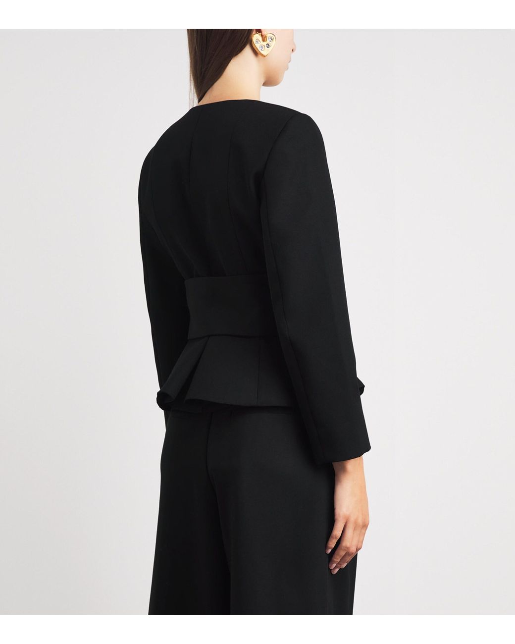 Jacquemus Black Virgin Wool Fitted Miami Jacket
