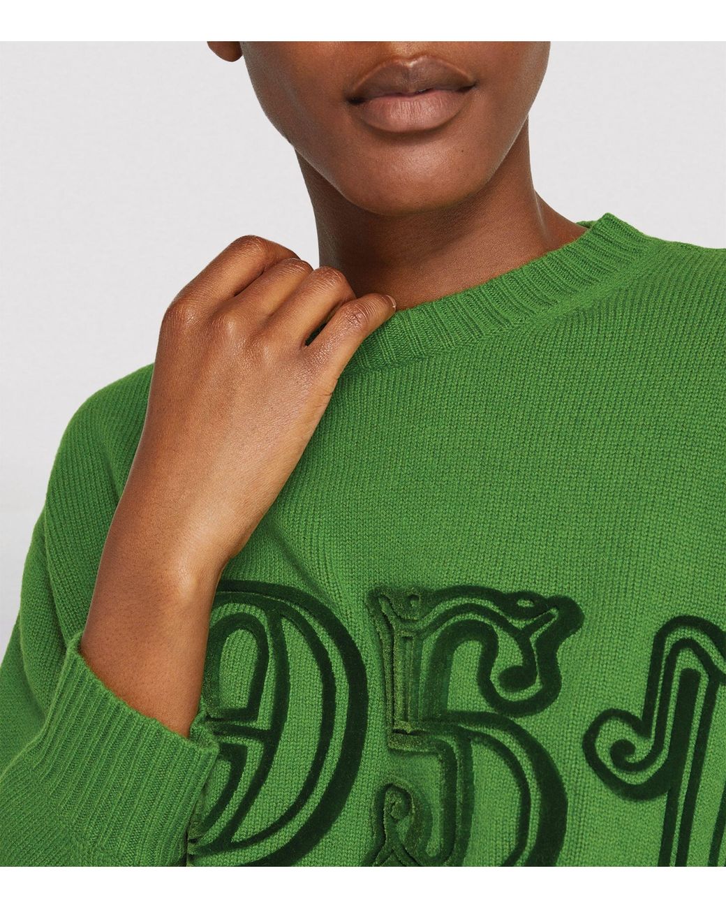 Max Mara Wool-cashmere 1951 Sweater in Green | Lyst