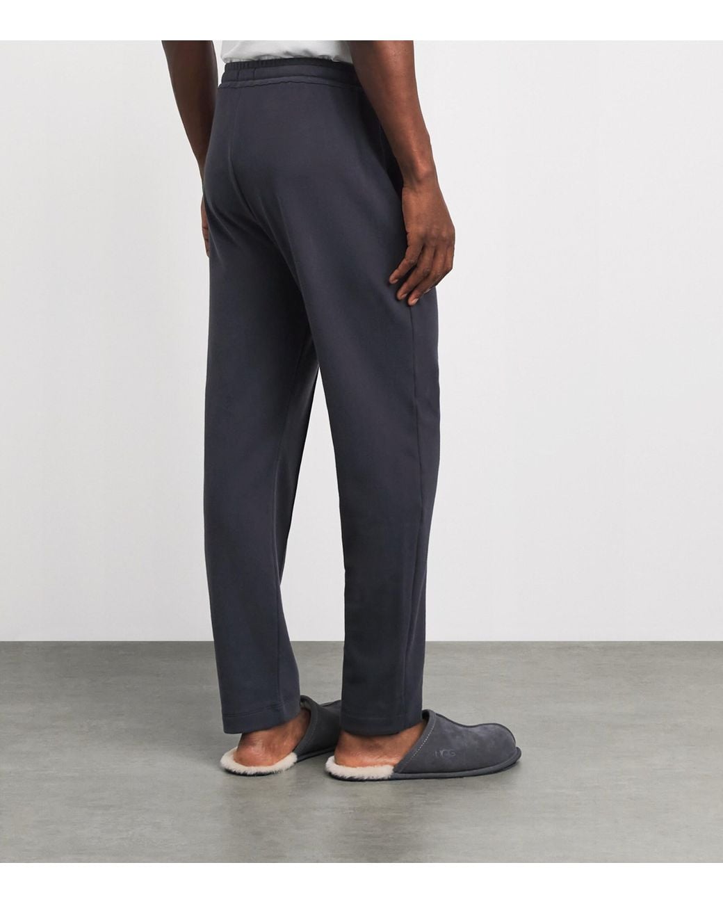 Hanro Blue Stretch-Cotton Travelwear Sweatpants for men