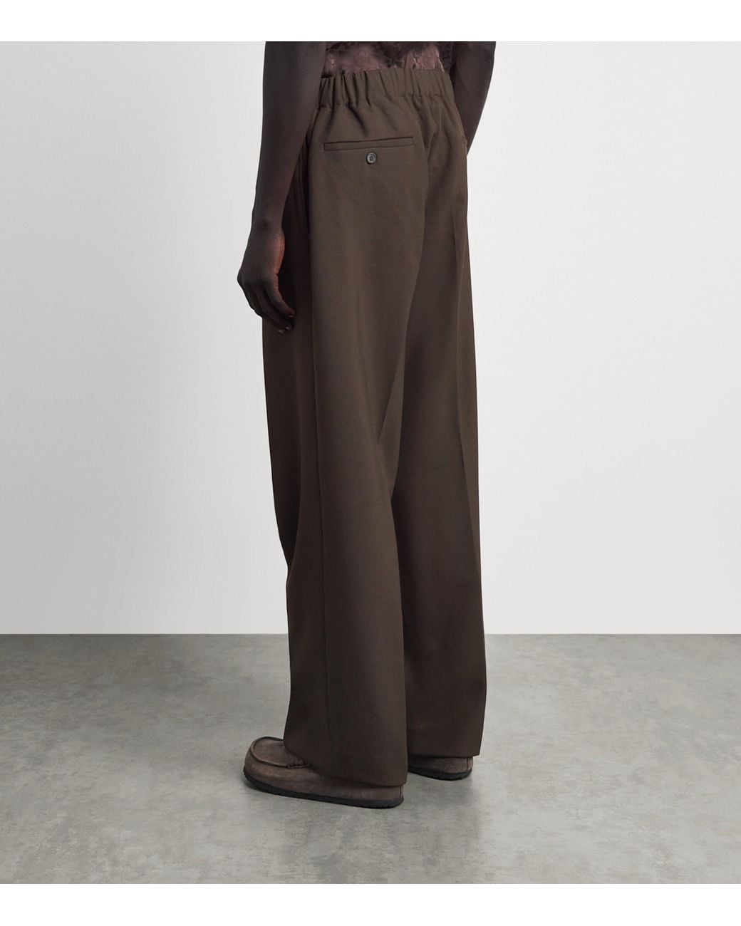 Sandro Gray Stretch Jersey Trousers for men