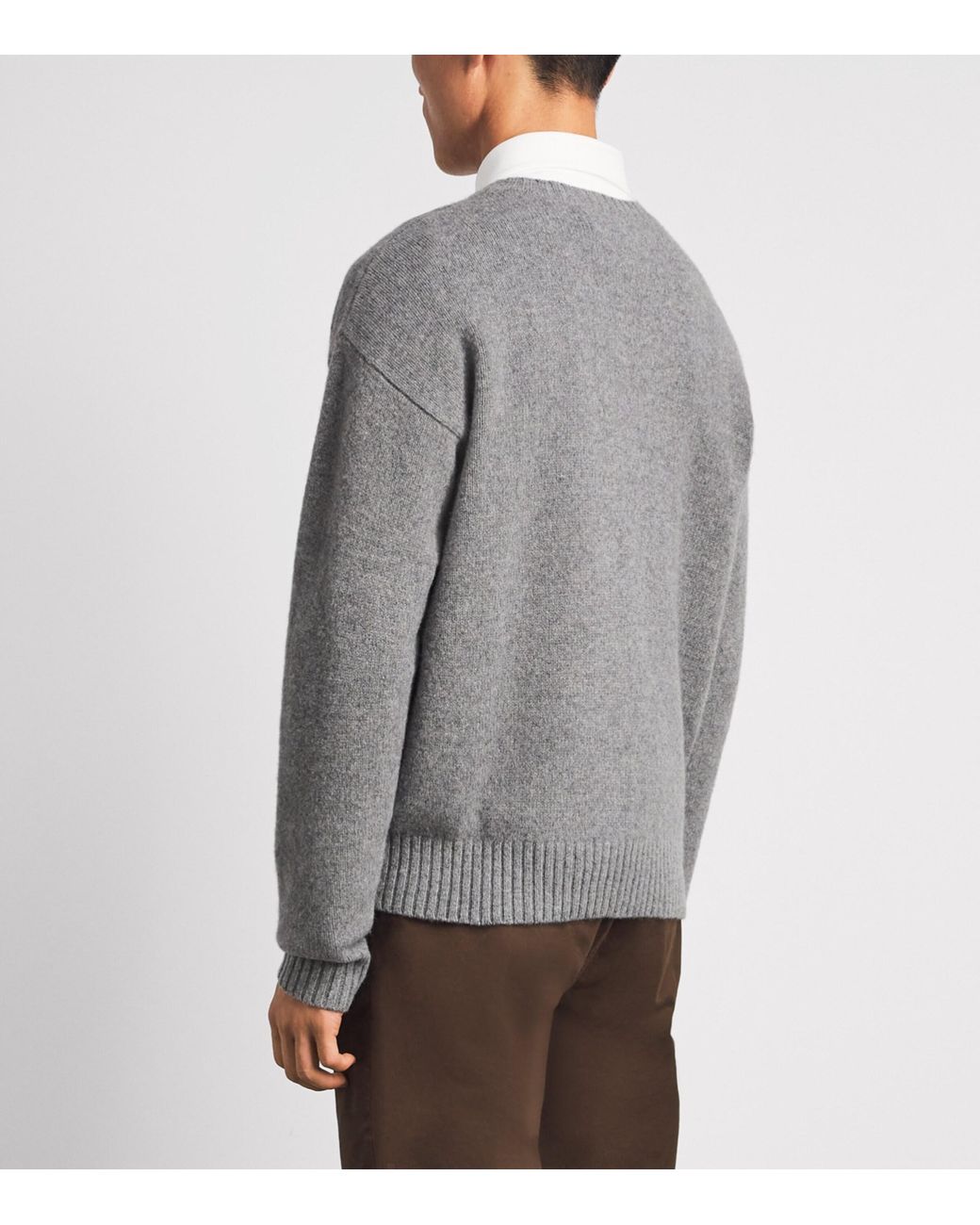 Polo Ralph Lauren White Wool-Cashmere Polo Bear Sweater for men