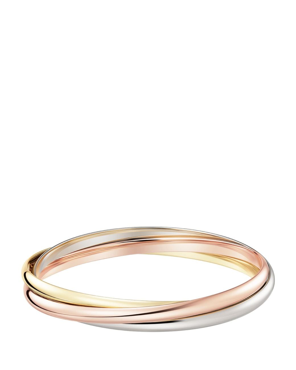 Cartier Natural Large, Rose And Trinity Bracelet