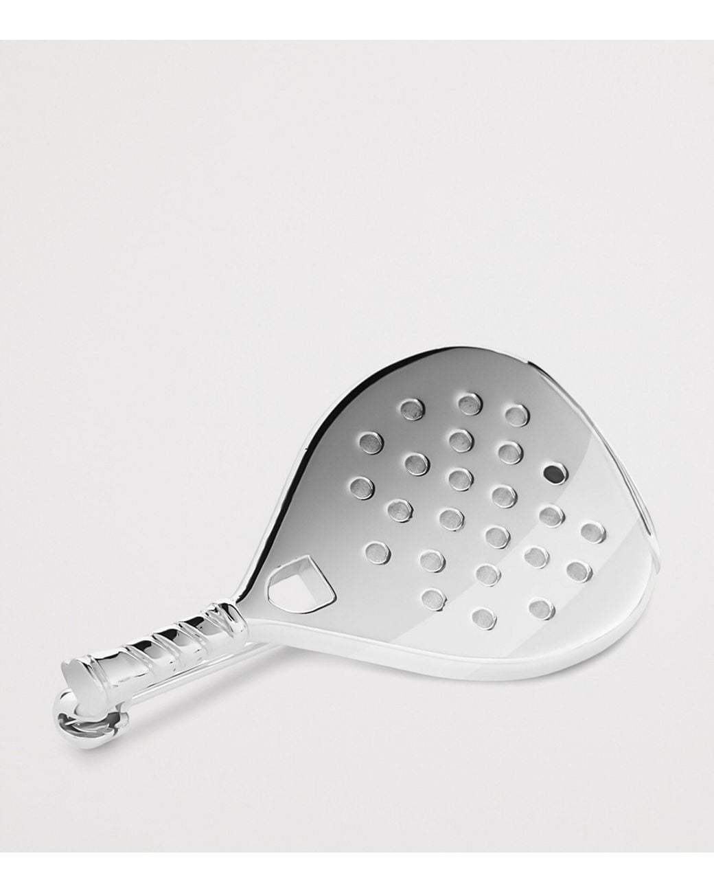 Dunhill Gray Rhodium-Plated Racket Cufflinks for men