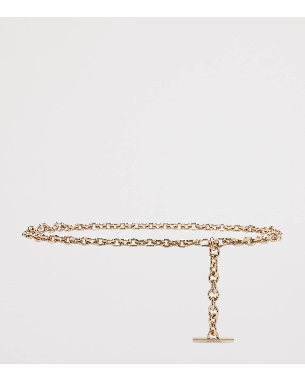 McQueen Metallic T-Bar Chain Belt