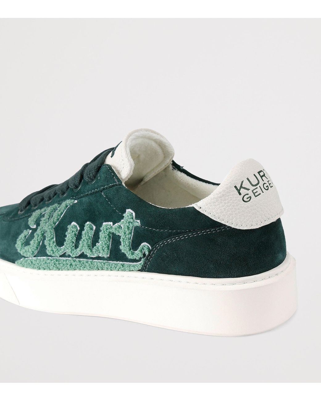 Kurt Geiger Green Appliqué Albion Retro Sneakers for men