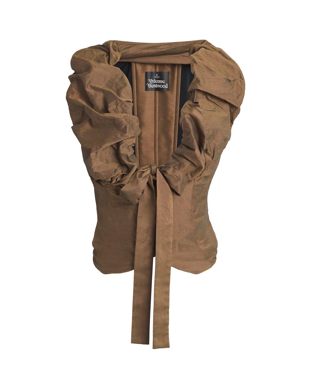 Vivienne Westwood Natural Ruched Kendall Corset Top