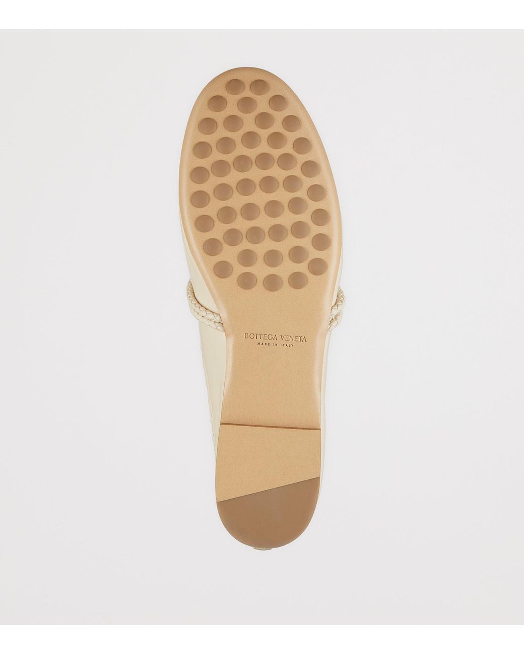 Bottega Veneta White Lambskin Mary-Jane Mules
