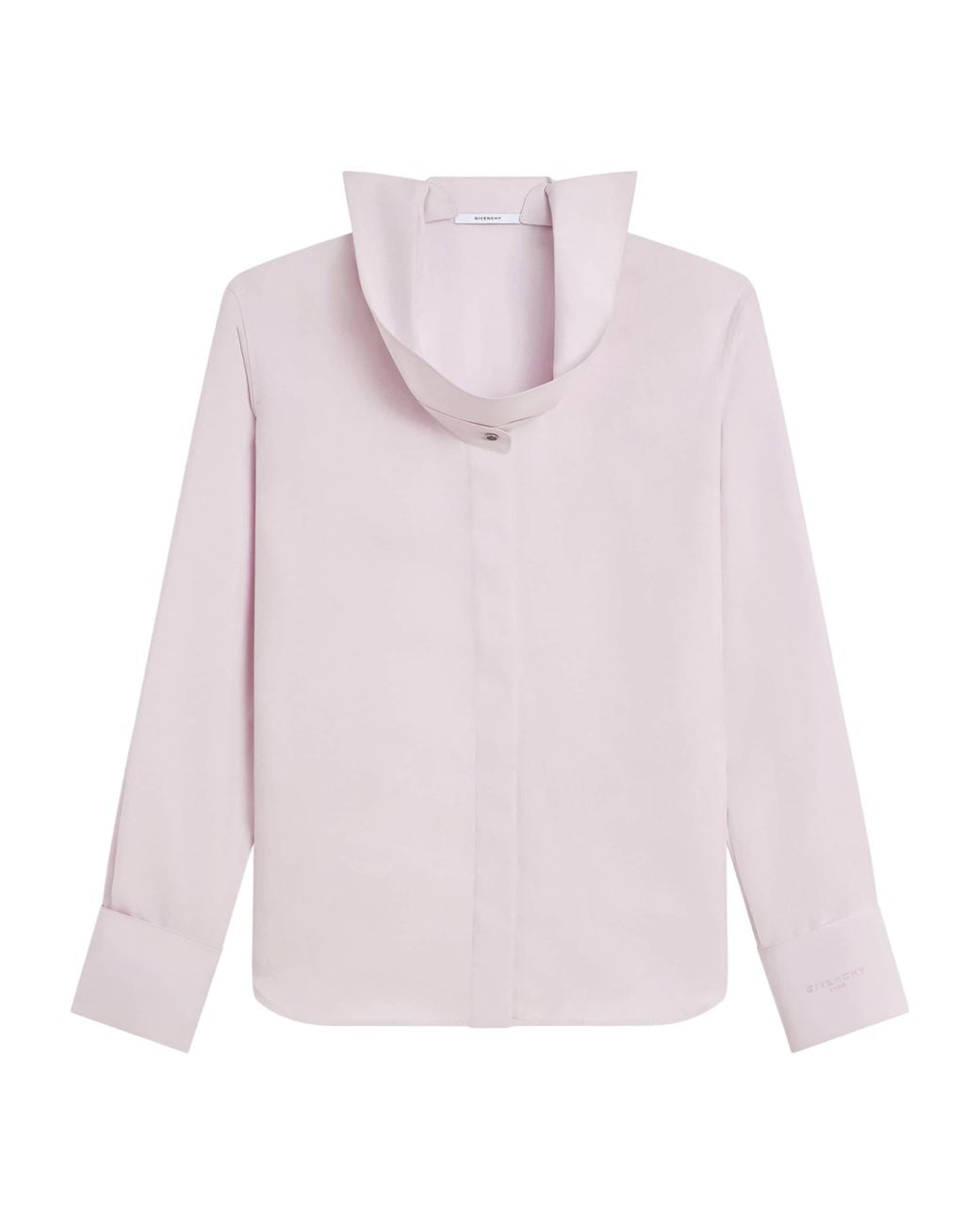 Givenchy Pink Silk Reverse-Collar Shirt