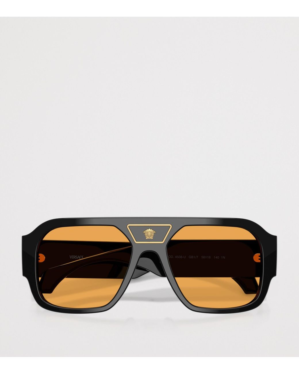 Versace Black Acetate Ve4508U Square Sunglasses for men