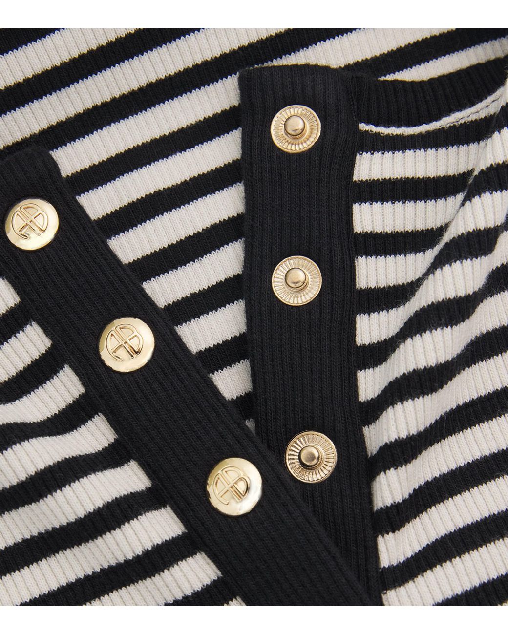 Anine Bing Black Stretch-Cotton Alessia T-Shirt
