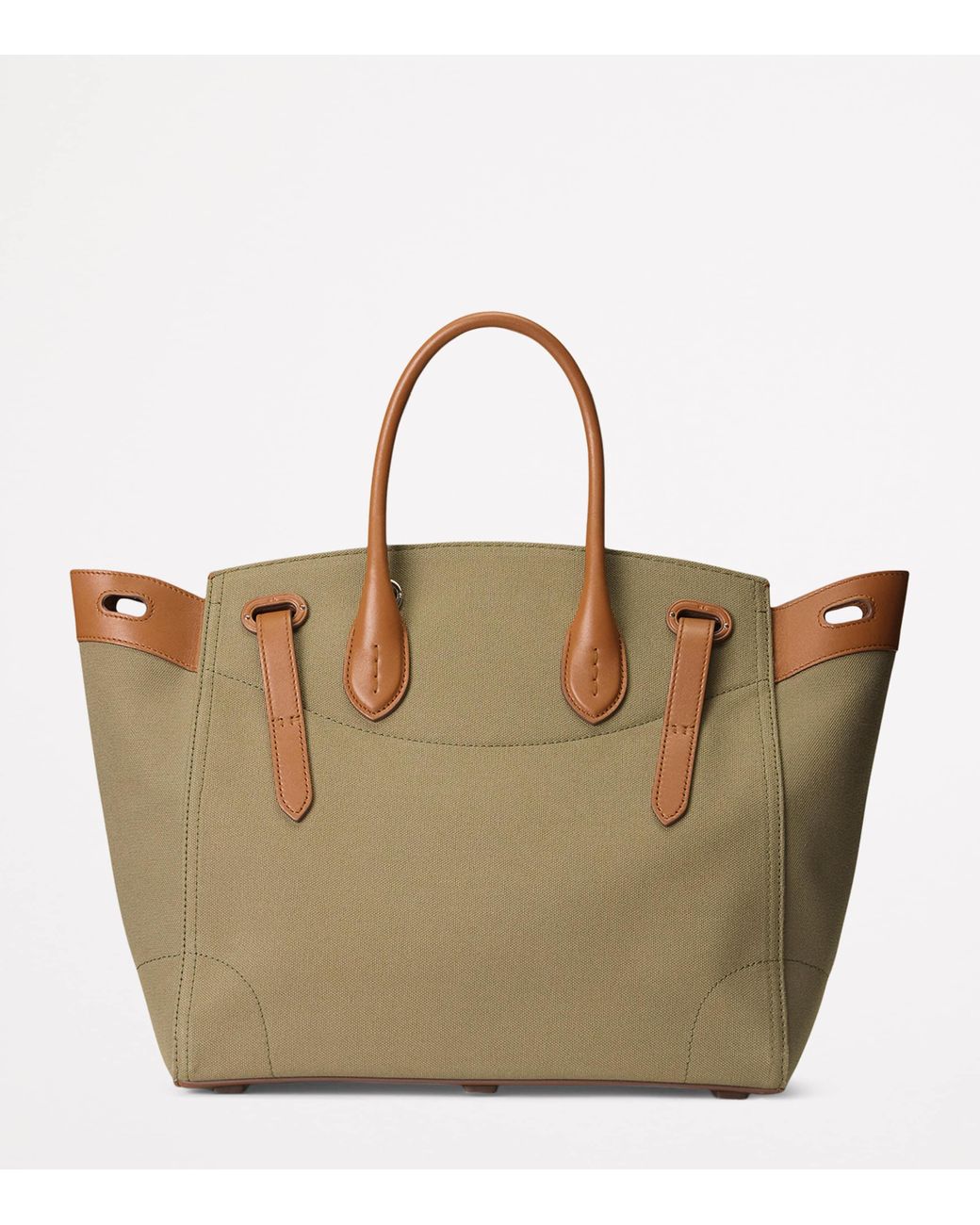 Ralph Lauren Canvas Soft Ricky 33 Top-Handle Bag in Brown