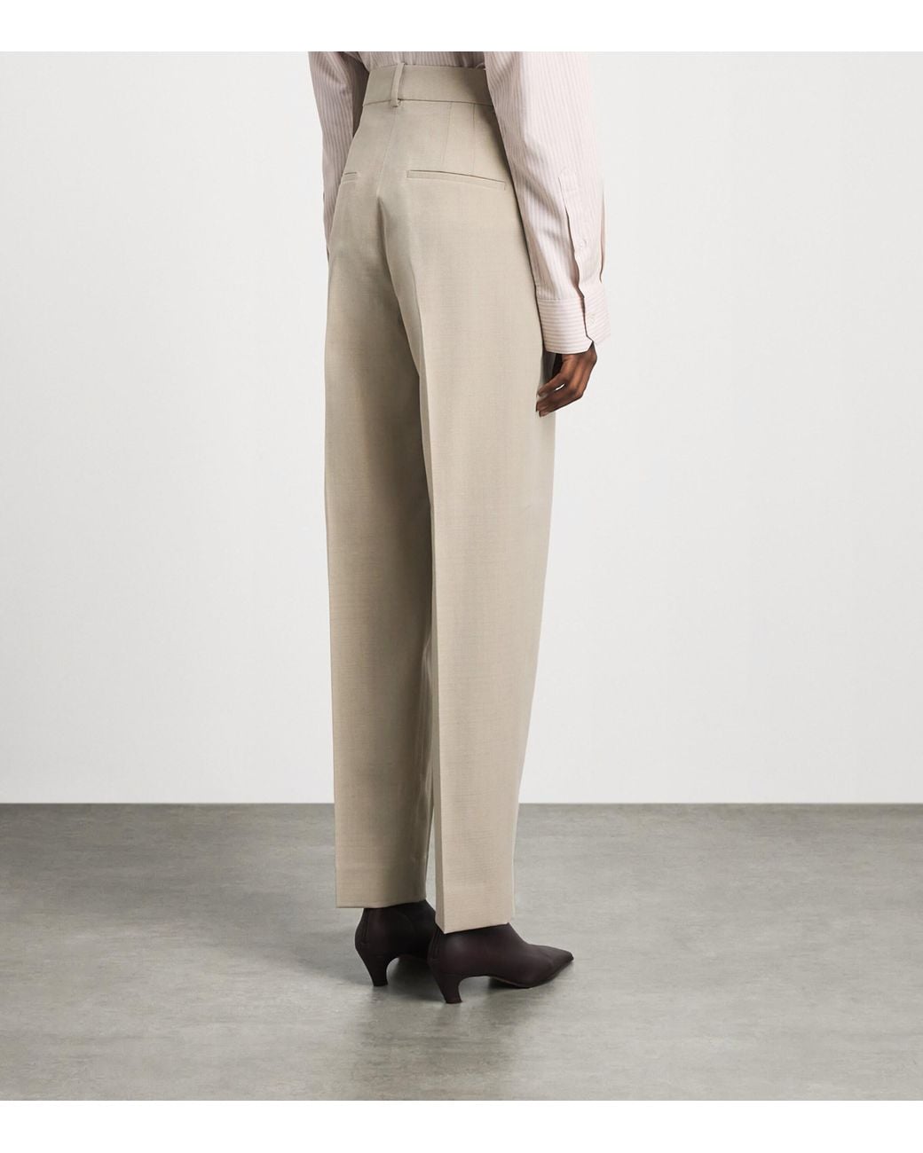 Rohe Natural Virgin Wool-Blend Daria Trousers