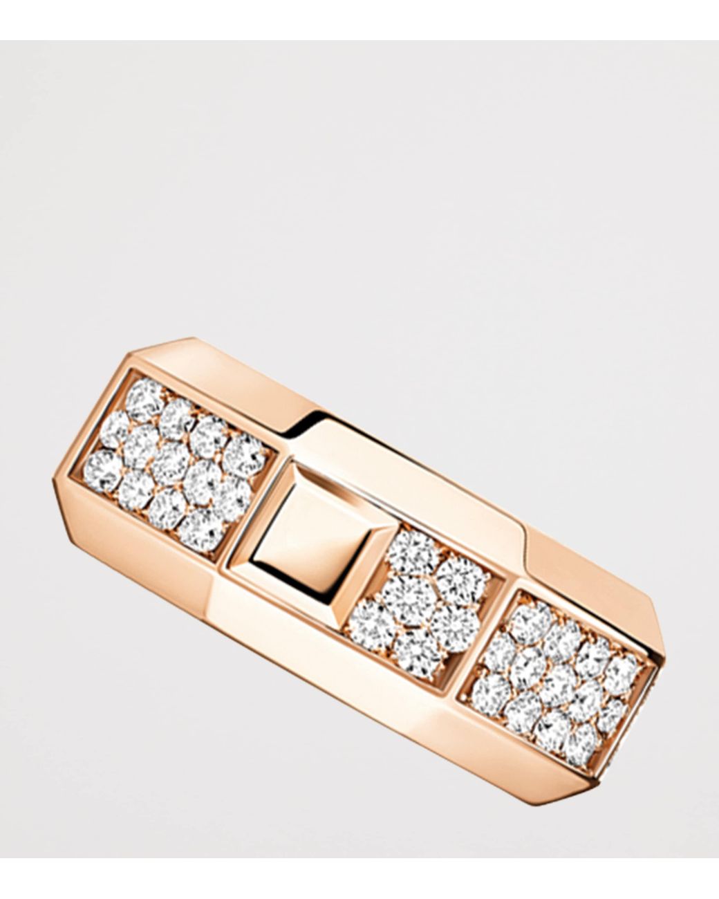 Messika Pink Moderniste And Diamond Ear Cuff