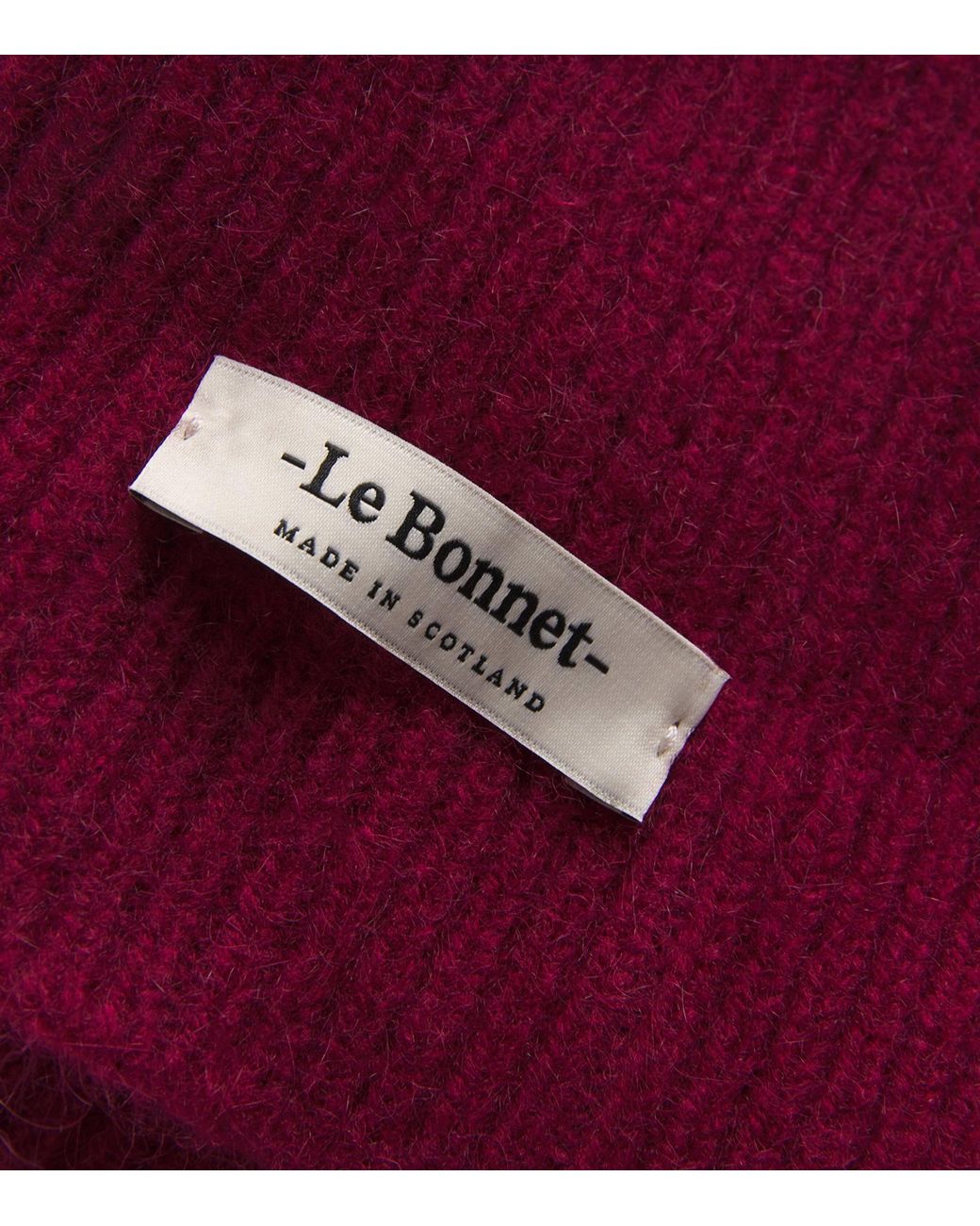 Le Bonnet Red Lambswool-Caregora Classic Beanie