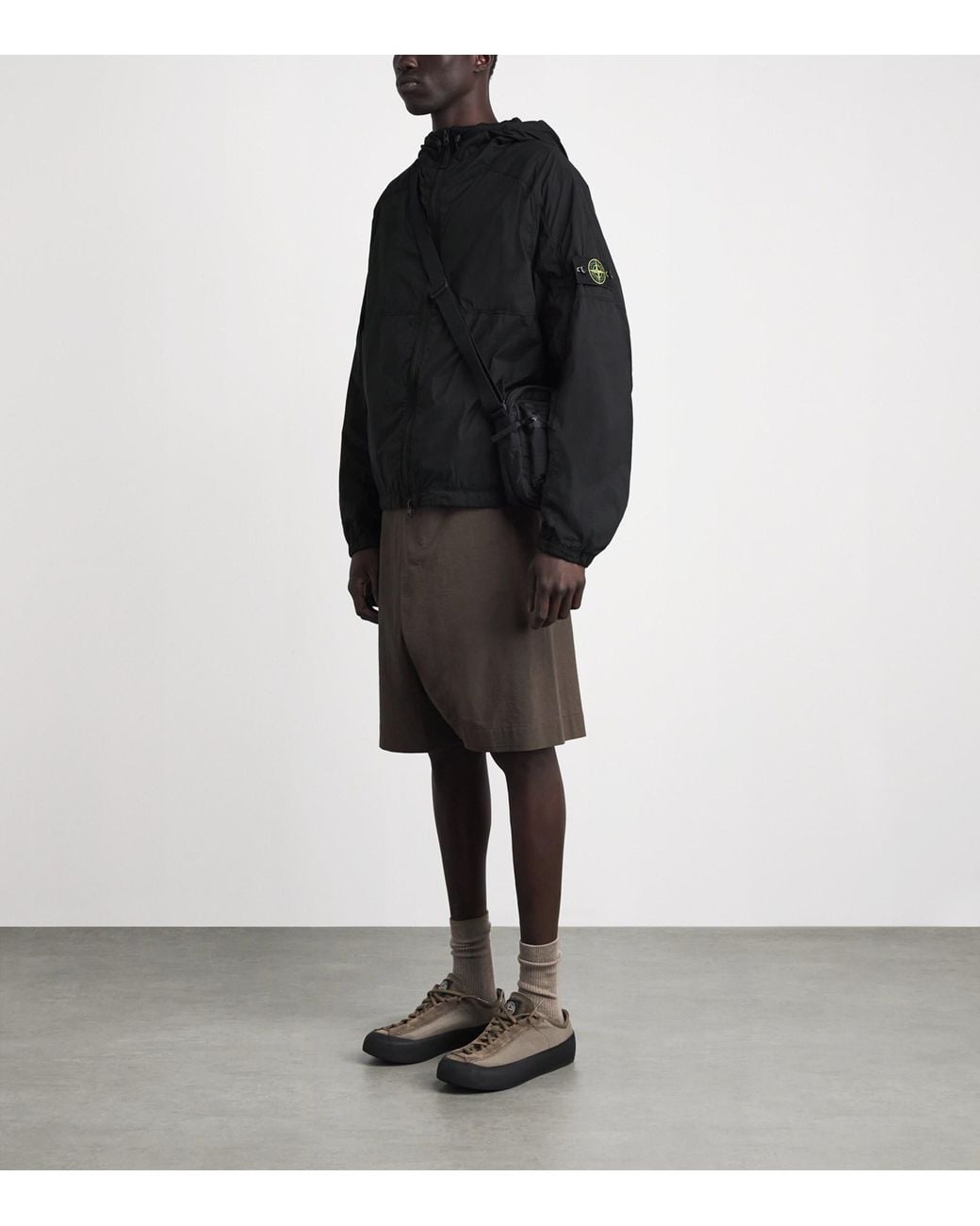 Stone Island Black Nylon Stretch-Tc Jacket for men