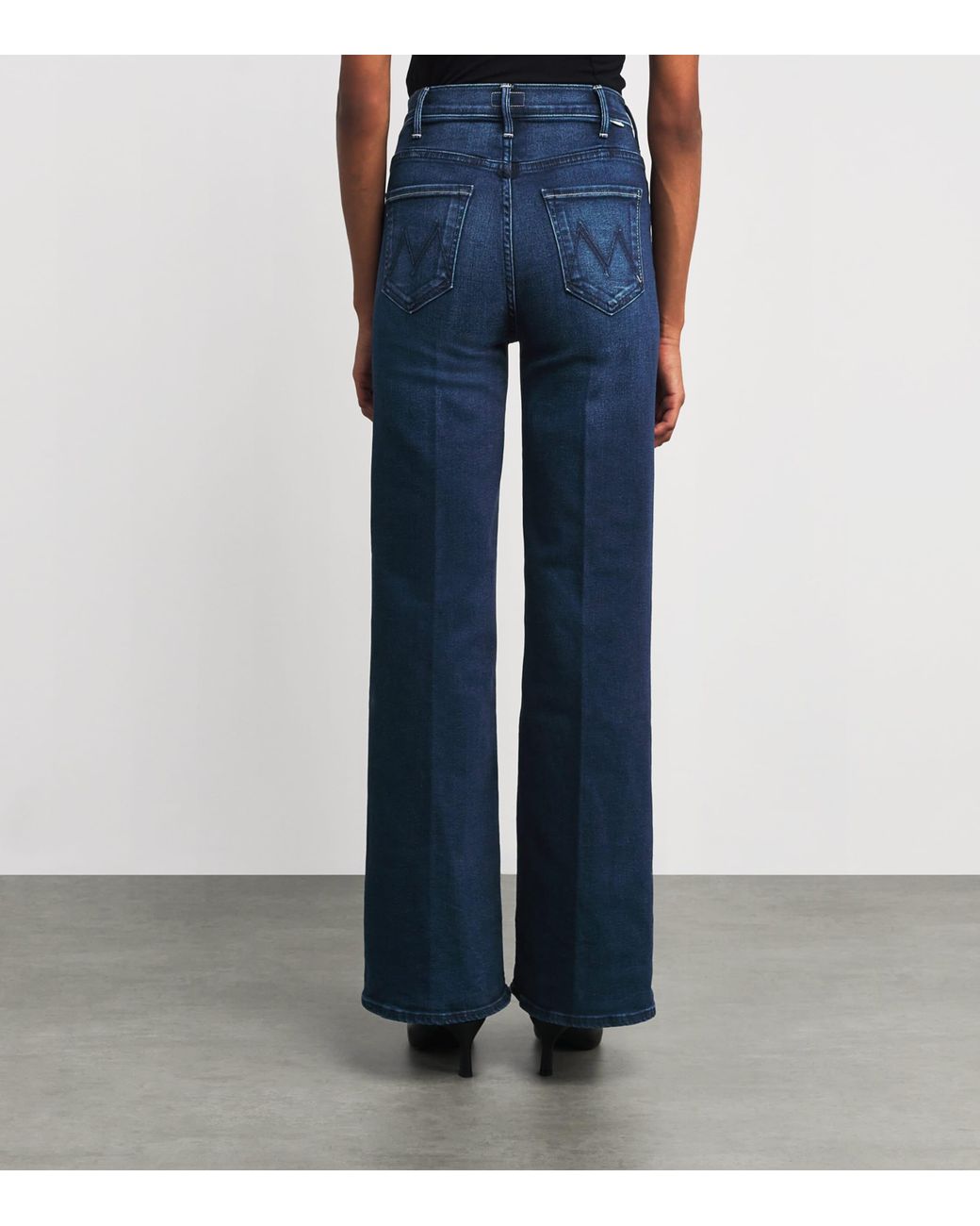Mother Blue The Hustler Roller Sneak Flared Jeans