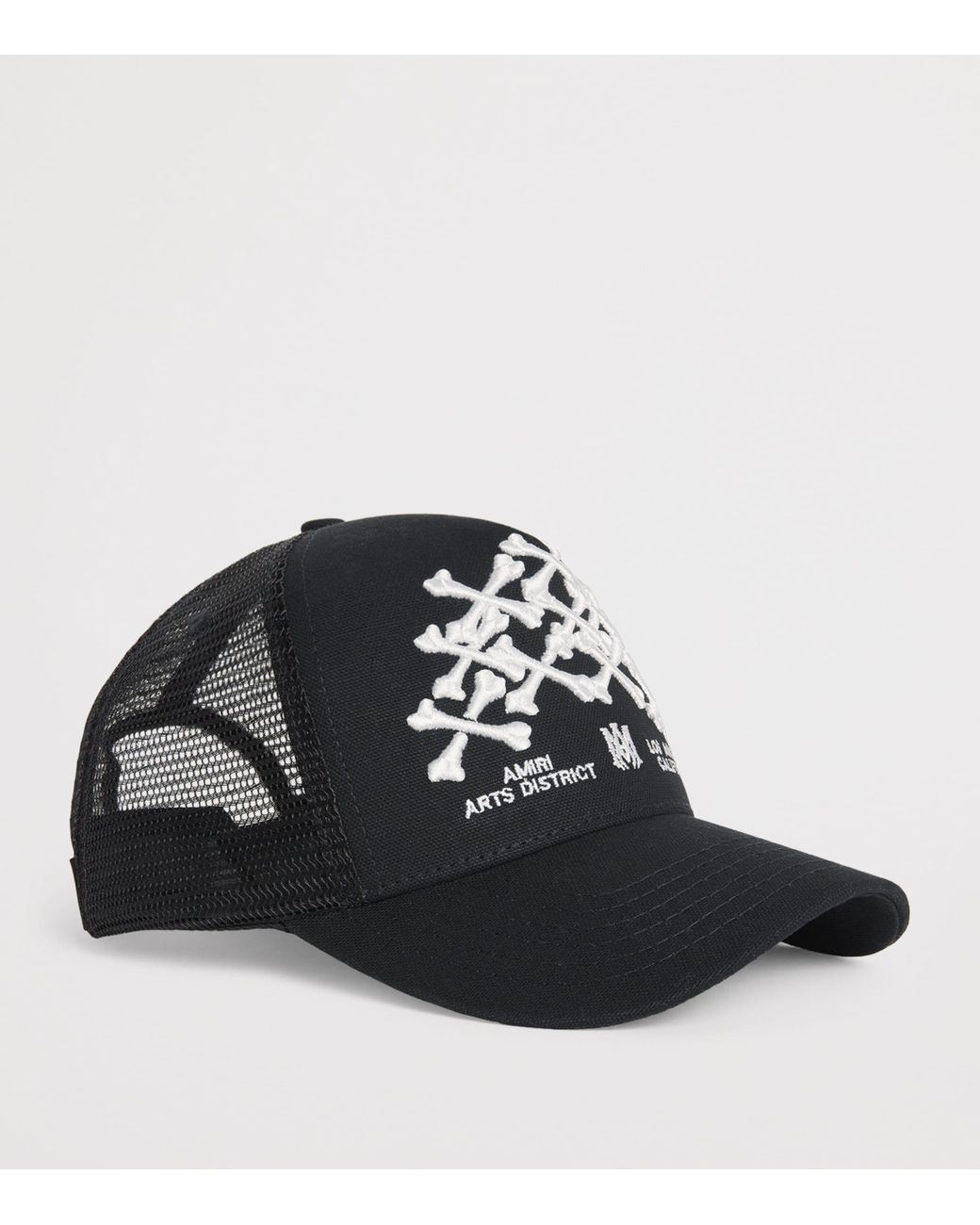 Amiri Stacked Bones Trucker Hat in Black for Men | Lyst